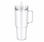 40oz Acrylic Snow Globe Tumbler with Handle