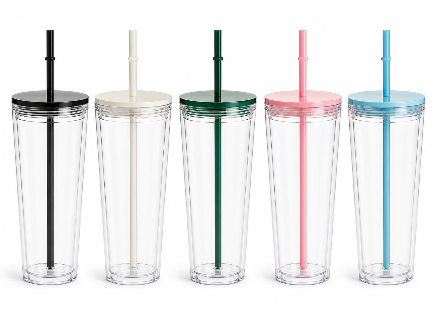 24oz Acrylic Snow Globe Funnel Tumbler