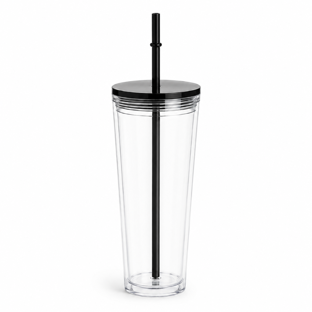 24oz Acrylic Snow Globe Funnel Tumbler