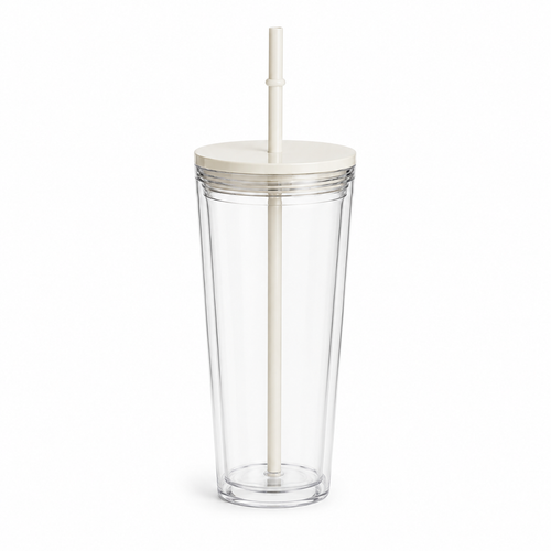 24oz Acrylic Snow Globe Funnel Tumbler